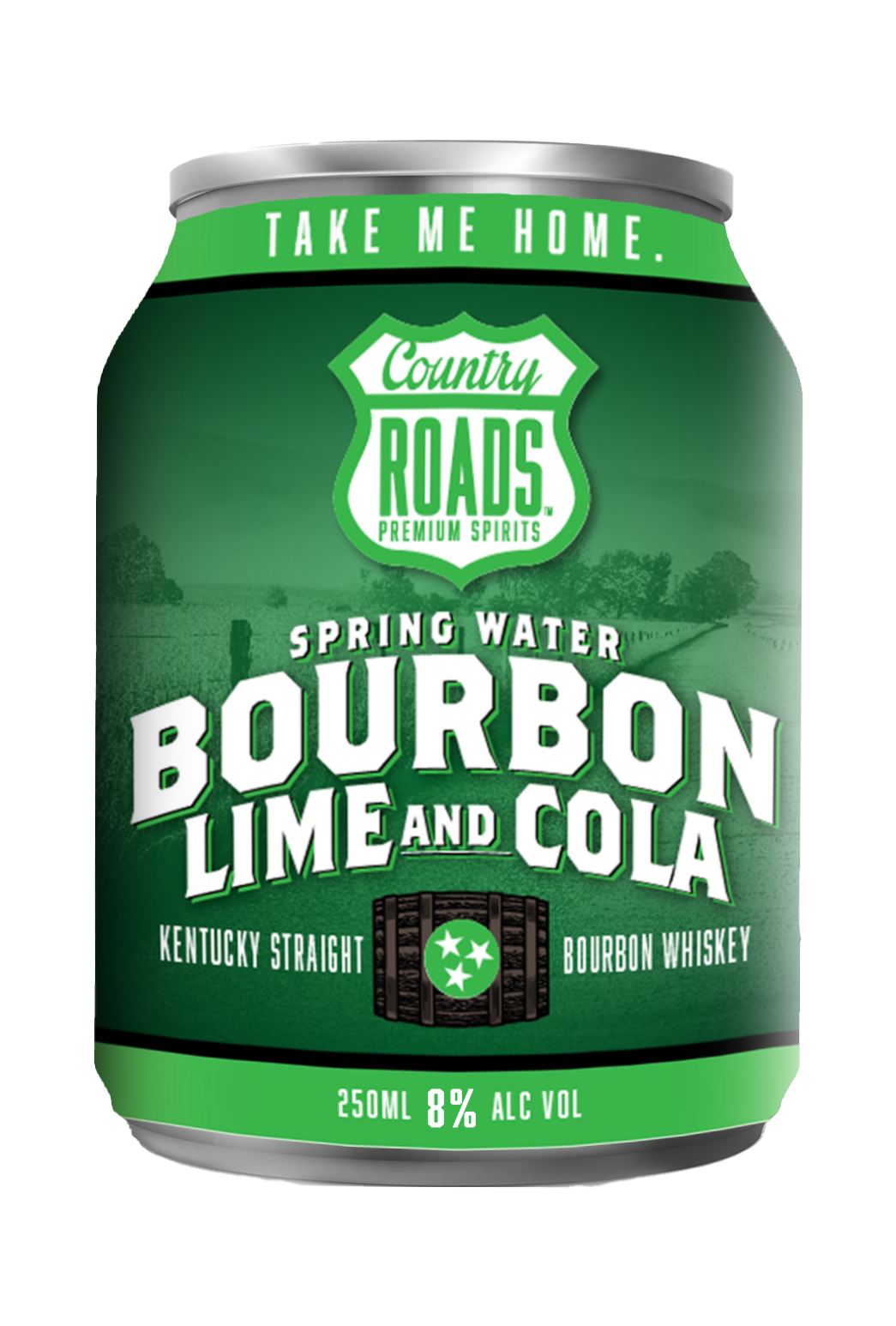 Country Roads® Spring Water - Bourbon, Lime and Cola