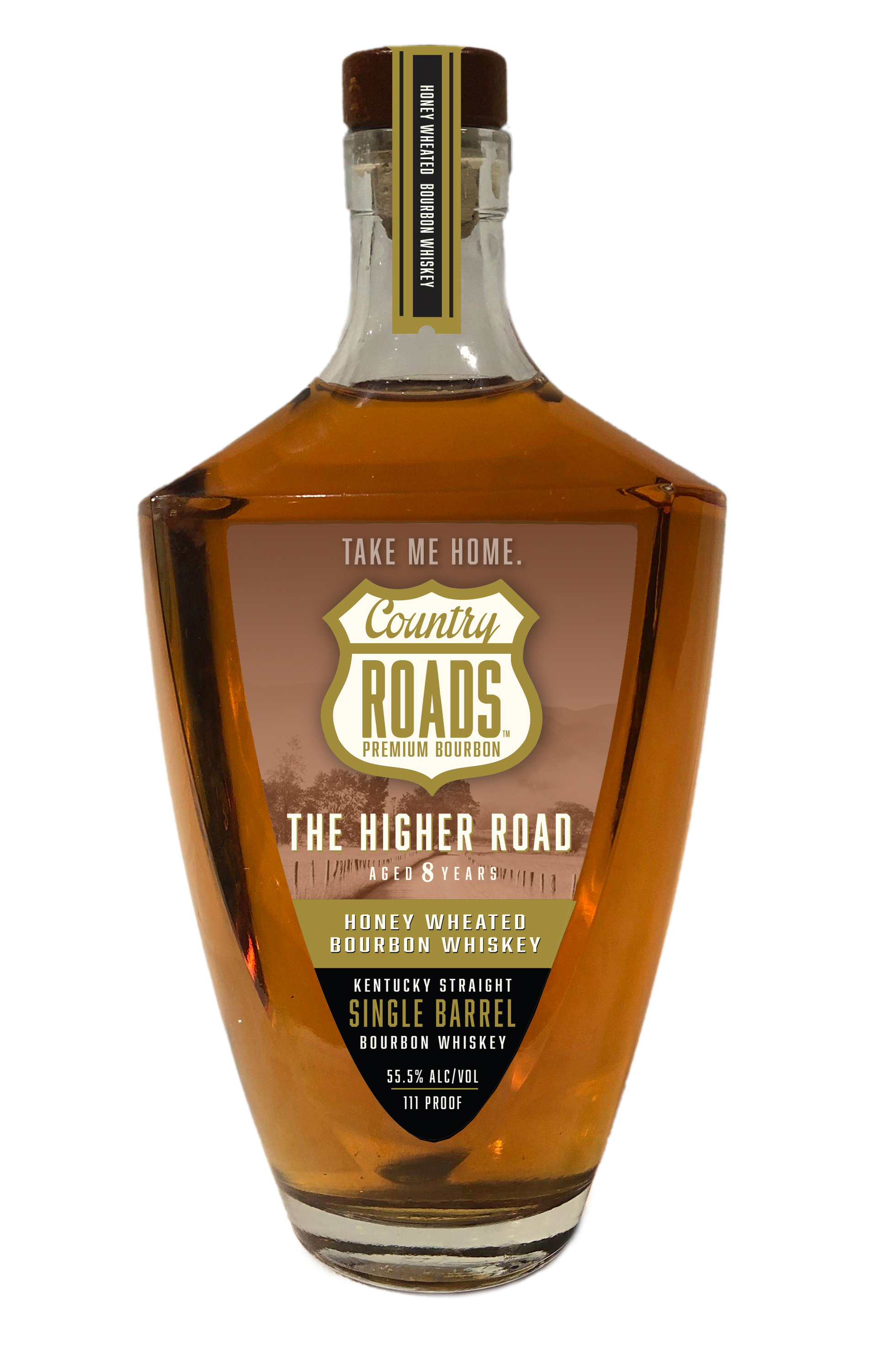 “The Higher Road” 8 Year Single Barrel Honey Wheated Bourbon