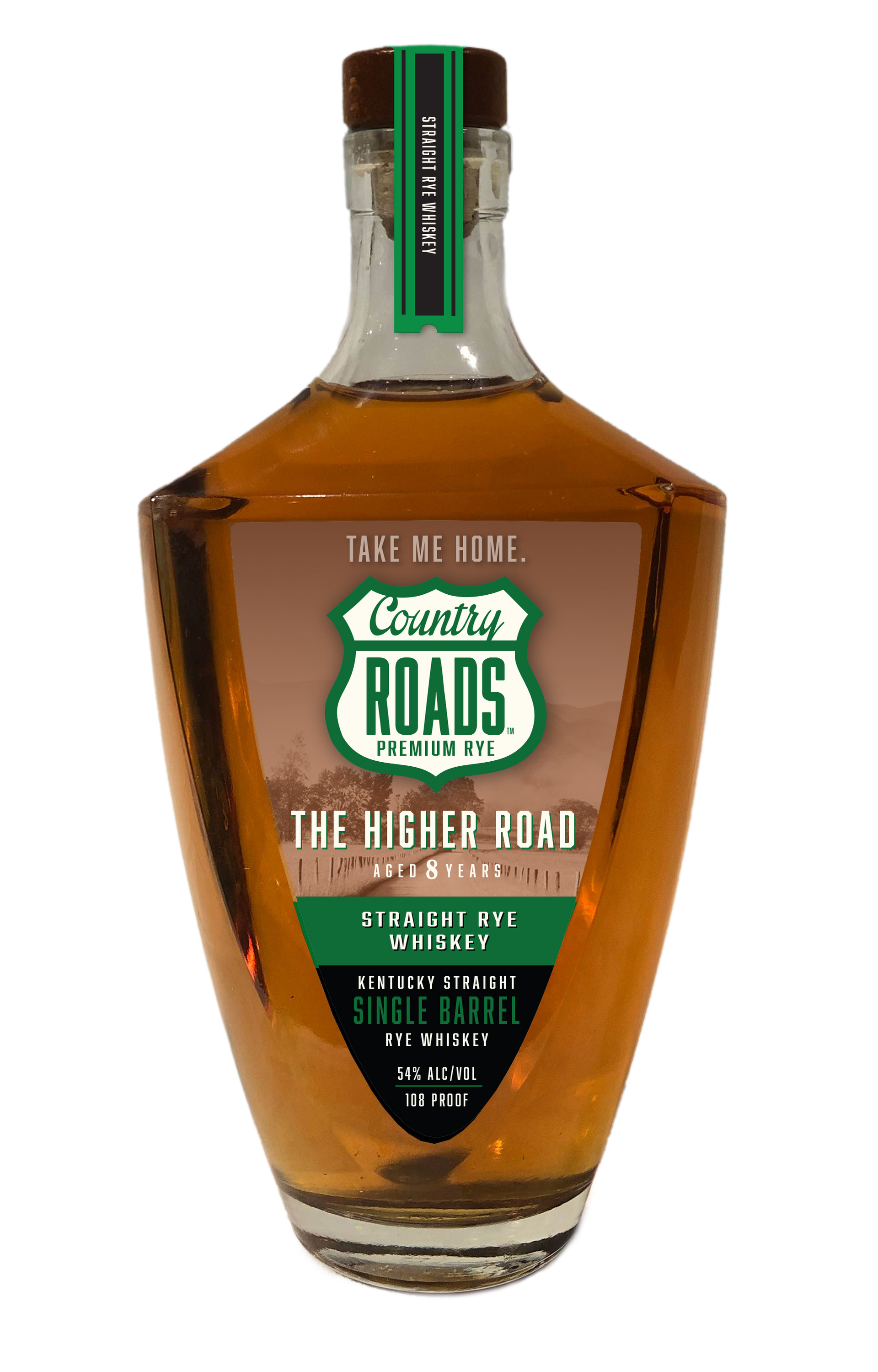 “The Higher Road” 8 Year Single Barrel Straight Rye Whiskey