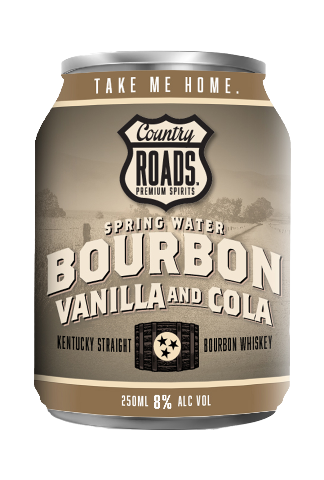 Country Roads® Spring Water - Bourbon, Vanilla and Cola